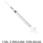 Jeringa Luer, Sin Espacio Muerto, 1 ml. E. insulina Con Aguja
